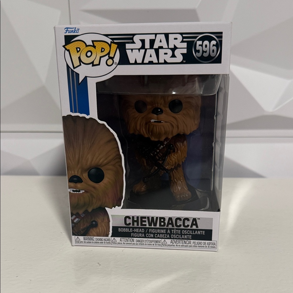 Funko Pop Chewbacca Figure with Brown and Black Details